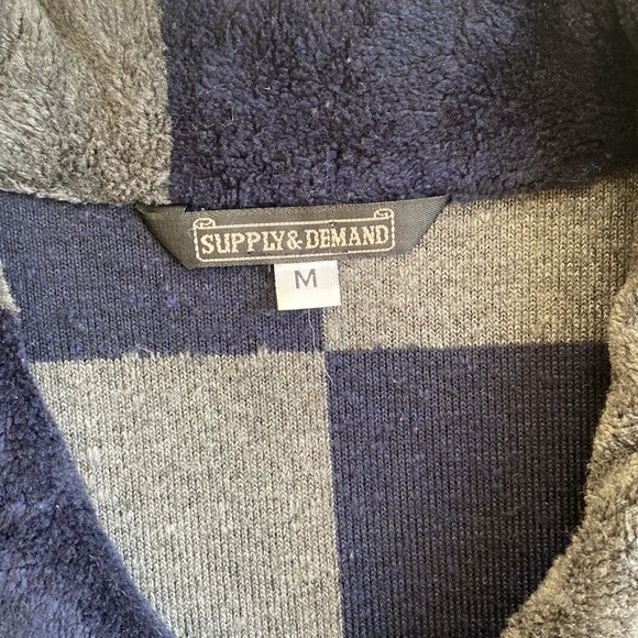 Supply & Demand Checkered Fleece Cropped Boxy Jacket - Picture 5 of 6